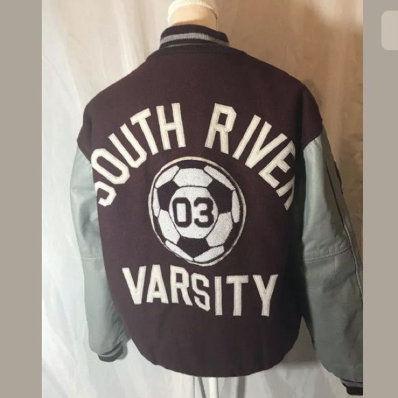 Vintage LA Rams Varsity Letterman Red Jacket 44 L - Picture 5 of 8